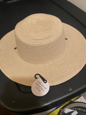 Adjustable Natural Straw Sun Hat - UPF 50